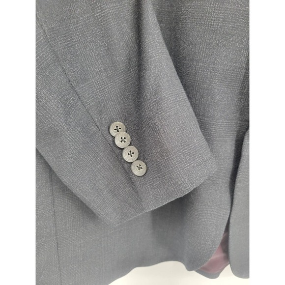 Jack Victor Rothmans Super 110's Napoli CT Charcoal Check Blazer 46R - Picture 5 of 16